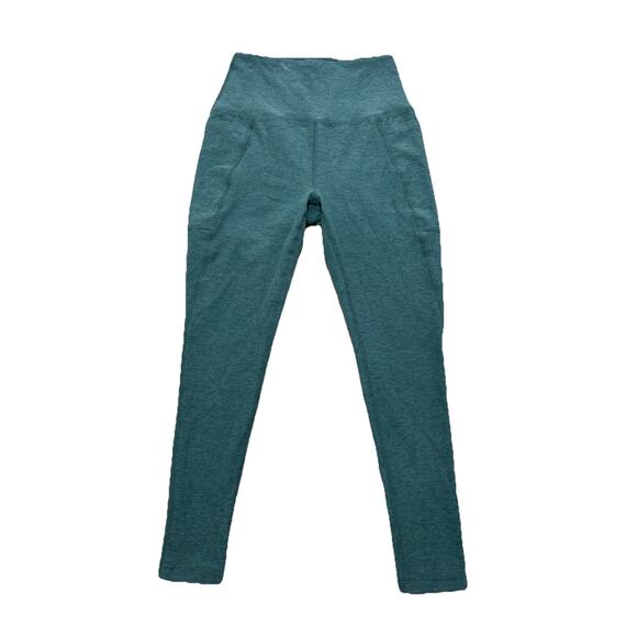 Beyond Yoga Spacedye Women’s M Side Pockets Leggings Teal- Excellent Condition ￼ - Picture 1 of 7